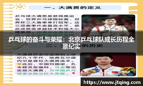 乒乓球的奋斗与荣耀：北京乒乓球队成长历程全景纪实