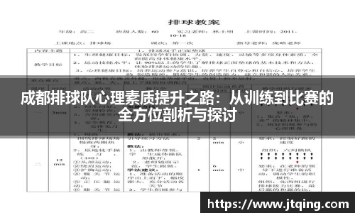 成都排球队心理素质提升之路：从训练到比赛的全方位剖析与探讨